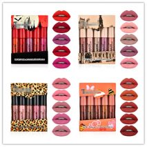 5Pcs/Set Waterproof Lipstick Sexy Lip Stick Matte Velvet Lipsticks Lips Makeup Cosmetics Labiales Matte